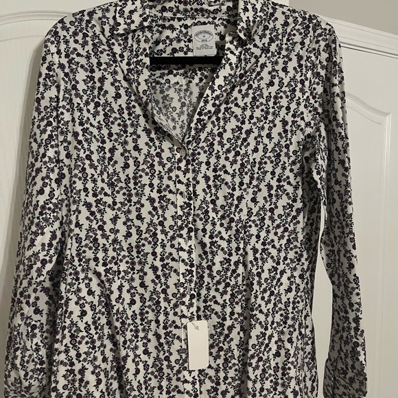 Brooks Brothers Floral Button-Up Blouse - Picture 6 of 8